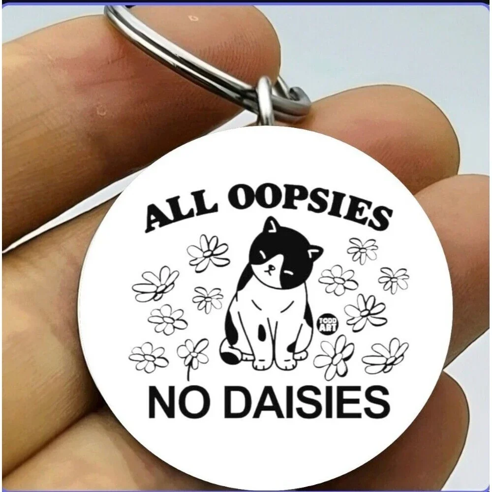 Kitty Cat Pet Animal  Hot Stainless Keychain Paw Mother Mom Art